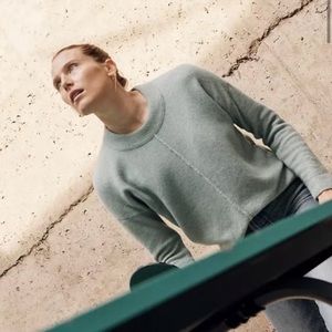 Madewell Smithe Pullover Sweater Crewneck Coziest Yarn Merino Wool Alpaca XL